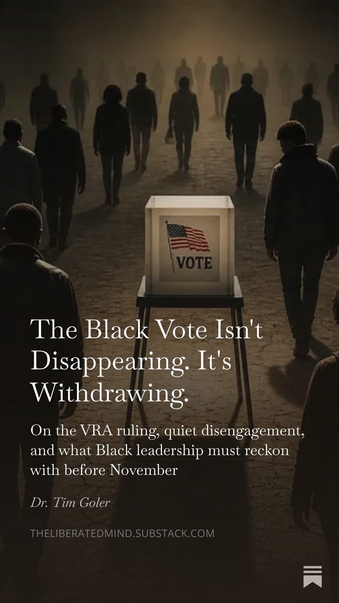 The Black Vote Isn't Disappearing. It's Withdrawing.
